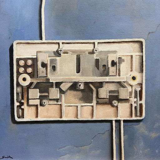 Still Life 2 - Electricity by Mick Smith | Contemporary Still Life Paintings by Mick Smith for sale at The Biscuit Factory Newcastle 