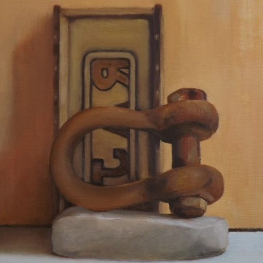 Still Life 7 - Shackle by Mick Smith | Contemporary Still Life painting by Mick Smith for Sale at The Biscuit Factory Newcastle 