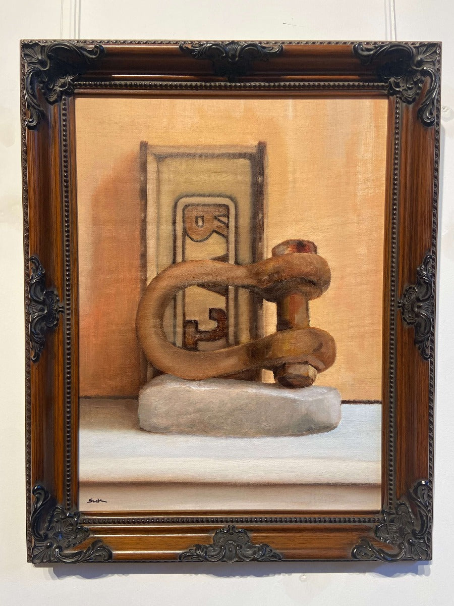 Still Life 7 - Shackle by Mick Smith | Contemporary Still Life painting by Mick Smith for Sale at The Biscuit Factory Newcastle
