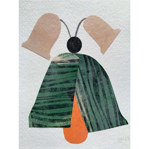 Striped Moth by Hannah Gaskarth | Contemporary print for sale at The Biscuit Factory Newcastle 