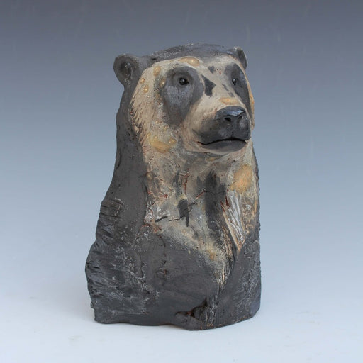Sun Bear Head by Jack Durling | Contemporary Ceramics for sale at The Biscuit Factory Newcastle 
