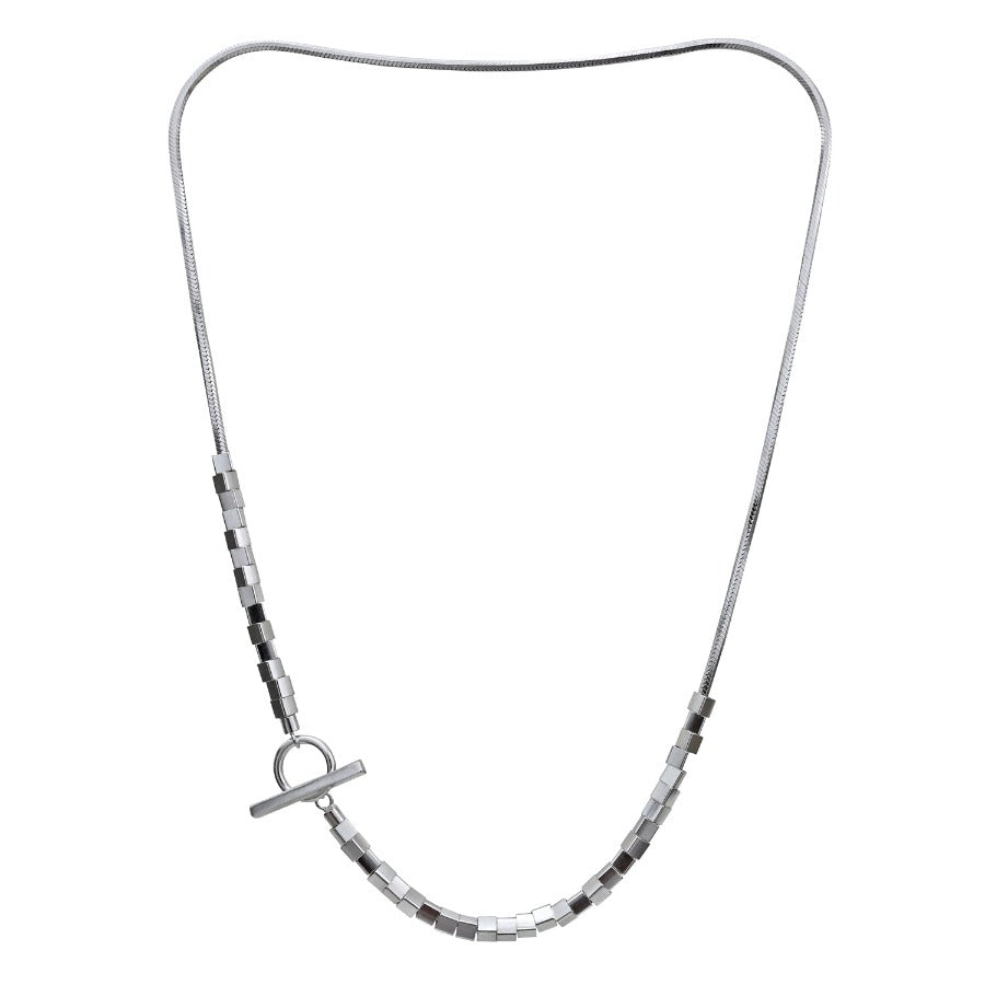 T Bar Necklace Silver by Cara Tonkin | Contemporary Jewellery for sale at The Biscuit Factory Newcastle