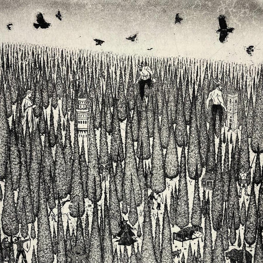 Tales of the Forest by Tim Southall | Contemporary Etching for sale at The Biscuit Factory Newcastle 