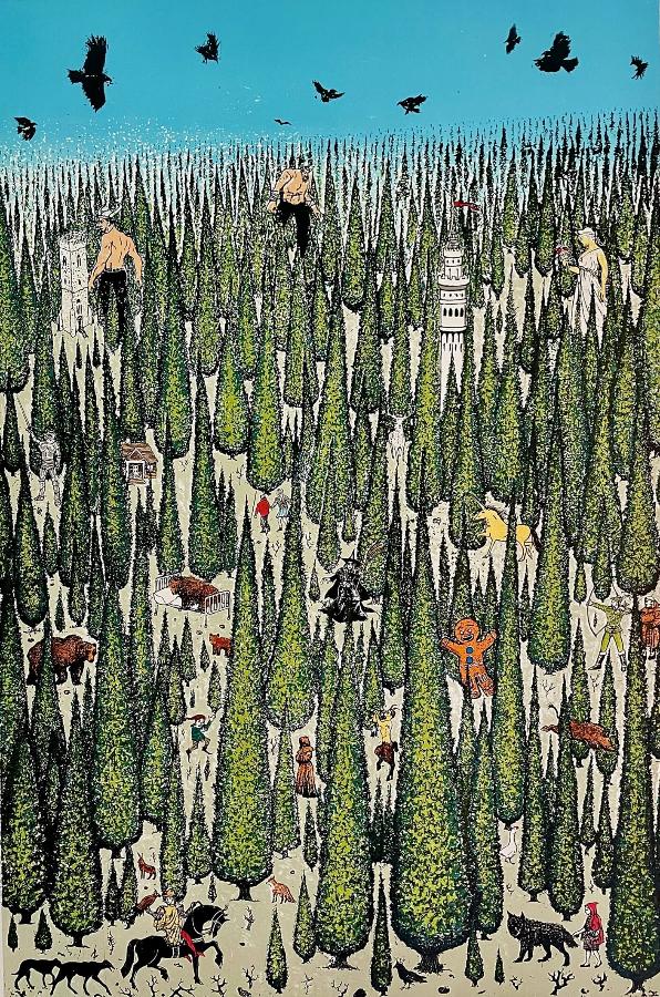 Tales of the orest by Tim Southall | Contemporary Print for sale at The Biscuit Factory Newcastle 