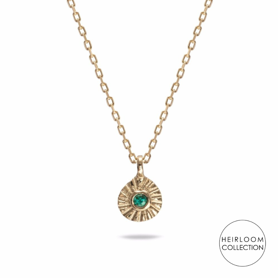 Teeny Tiny Pendant - Emerald by Mim Best | Contemporary Jewellery for sale at The Biscuit Factory Newcastle