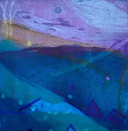 The Silent Moon by Louise Davies | Contemporary Prints for sale at The Biscuit Factory 