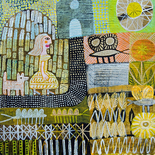 Walking to the House by Hilke MacIntyre | Contemporary Painting for sale at The Biscuit Factory Newcastle 