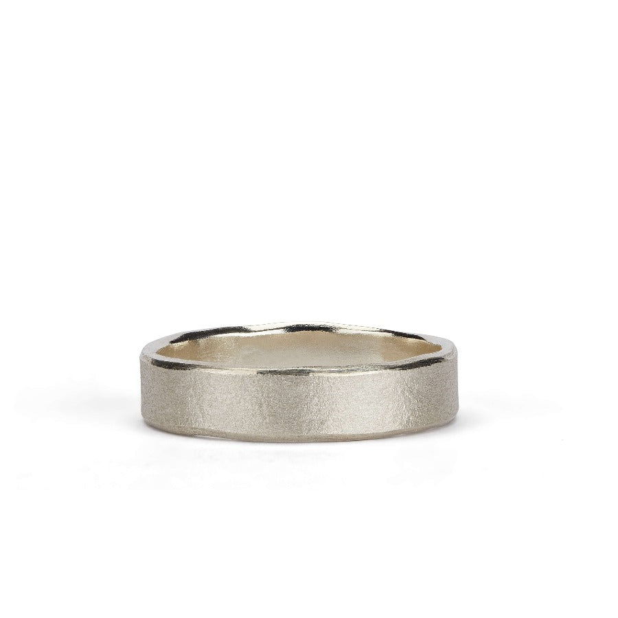 Wave Ring in White Gold by Hannah Bedford | Contemporary Ring for sale at The Biscuit Factory Newcastle 