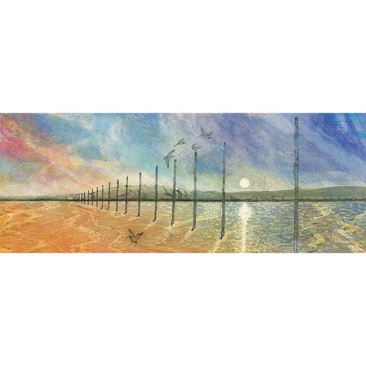 Way Markers Across the Causeway VIII by Carol Nunan | Contemporary Print for sale at The Biscuit Factory Newcastle 