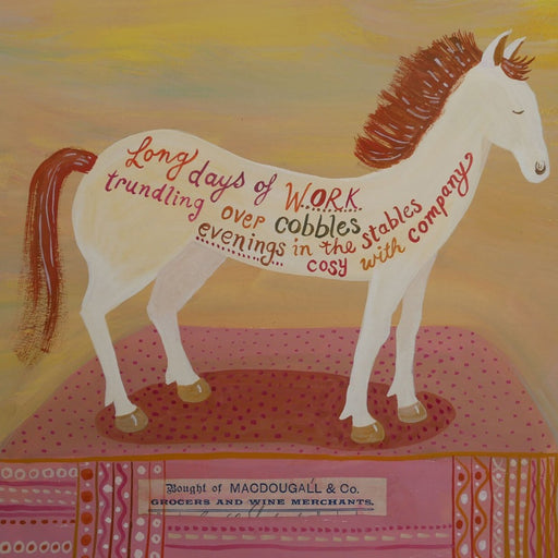 Wine Merchant's Horse by Trina Dalziel | Contemporary Painting for sale at The Biscuit Factory Newcastle 