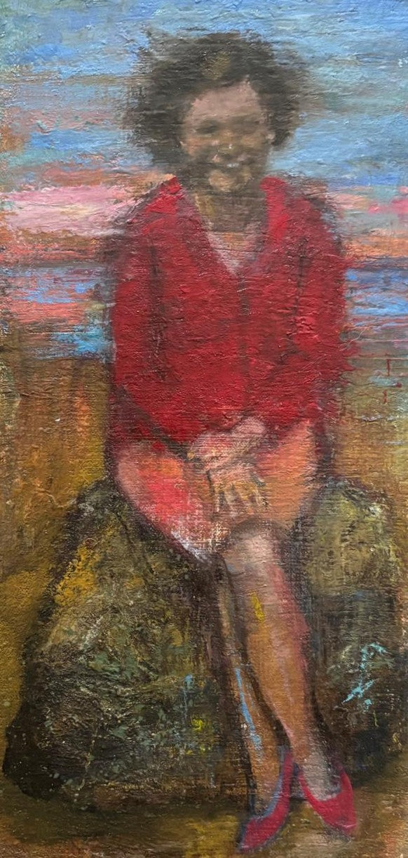 Woman At Sunset