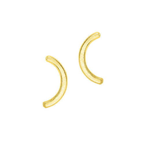 Curve Studs Gold by Caitlin Hegney | Contemporary Jewellery for sale by Caitlin Hegney at The Biscuit Factory Newcastle 