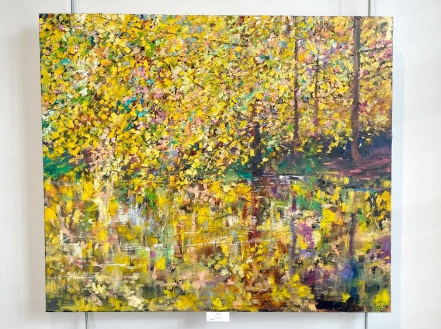 Dapple by Julie Dumbarton | Contemporary landscape painting for sale by Julie Dumbarton at The Biscuit Factory Newcastle