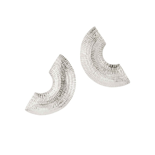 Gibbous Studs by Caitline Hegney | Contemporary Jewellery for sale by Caitlin Hegney at The Biscuit Factory Newcastle 