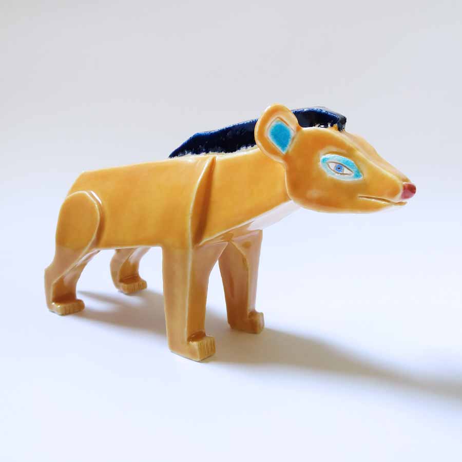 Buy 'Hyena', an original handmade ceramic by Tristan Lathey at The Biscuit Factory. 