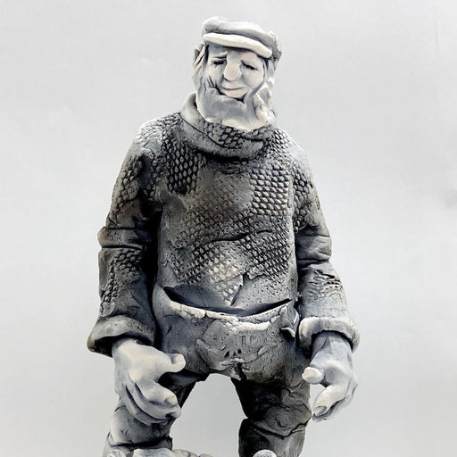 Large Standing Fisherman by Alistair Brooks | Contemporary Sculpture for sale by Alistair Brooks at The Biscuit Factory Newcastle 