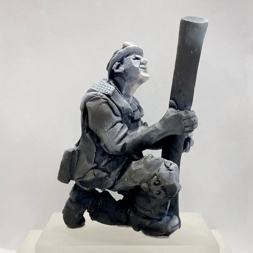 Miner Proppin by Alistair Brooks | Contemporary Sculpture for sale by Alistair Brooks at The Biscuit Factory Newcastle 