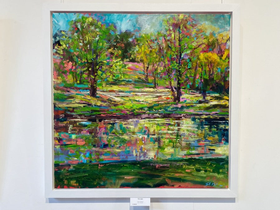 Park Walk by Julie Dumbarton | Contemporary Landscape for sale by Julie Dumbarton at The Biscuit Factory Newcastle