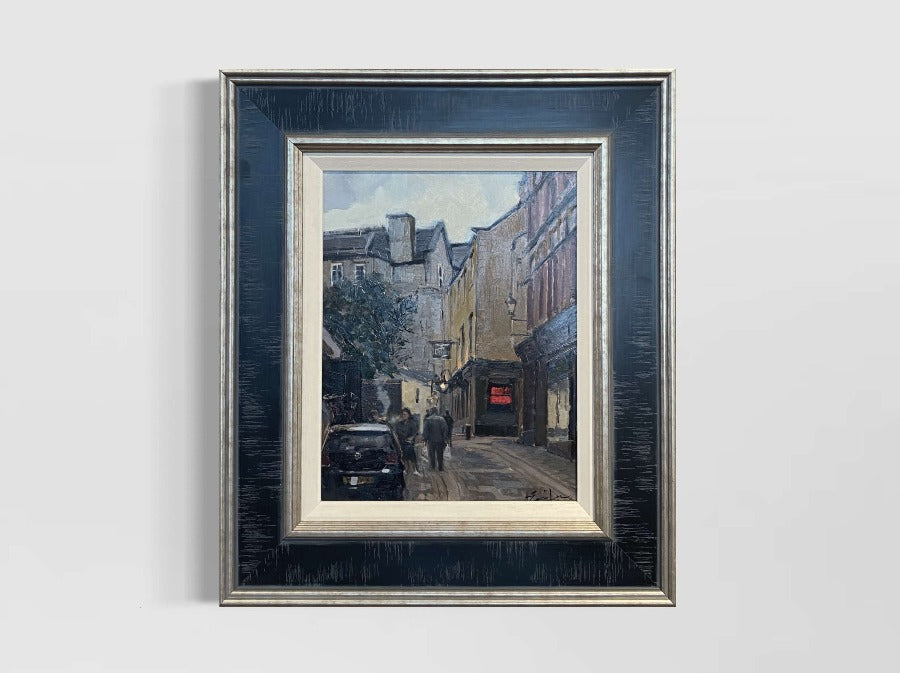 Pink Lane by Kevin Day | Contemporary Cityscape paintings for sale at The Biscuit Factory Newcastle 