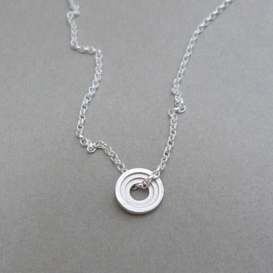 Artemis Necklace Silver by Elin Horgan | Original  handmade jewellery by Elin Horgan for sale at The Biscuit Factory Newcastle 
