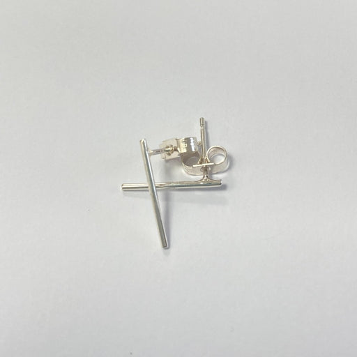 Silver Line Studs by Claire Lowe | Handmade jewellery for sale at The Biscuit Factory Newcastle 