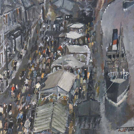 Buy 'Sunday Market - Quayside', an original painting by Malcolm Teasdale at The Biscuit Factory.