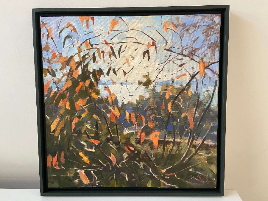 The Cherry by Richard Sowman, an original painting of foliage. | Contemporary original art for sale at The Biscuit Factory Newcastle