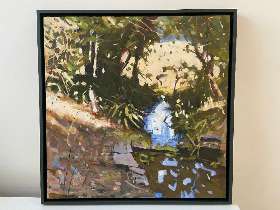 The Source by Richard Sowman, an original painting of a stream. | Original art for sale at The Biscuit Factory Newcastle