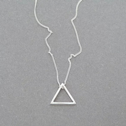 Buy 'Small Triangle Necklace', handmade jewellery by Elin Horgan at The Biscuit Factory