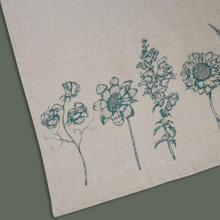 Wild Flower Napkin Set by Ellie Davison-Archer | Contemporary textiles for sale at The Biscuit Factory Newcastle 