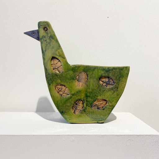 Green Bird by Basia Roszak | Contemporary Ceramics for sale at The Biscuit Factory Newcastle 