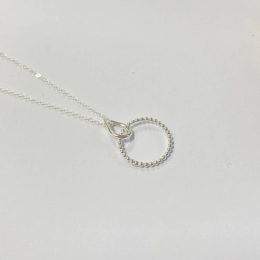 Circle Teardrop Pendant by Clair Lowe | Original jewellery for sale at The Biscuit Factory 