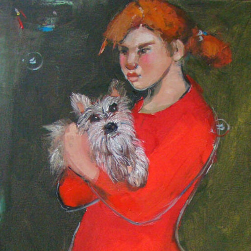 Doggie by Basia Roszak | Contemporary painting for sale at The Biscuit Factory Newcastle 
