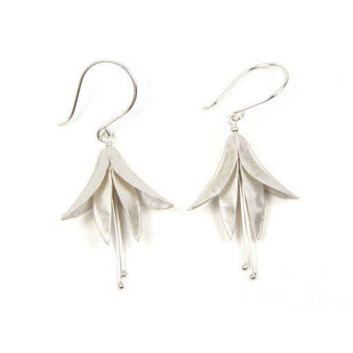 Handmade earrings by jeweller Nettie Birch at The Biscuit Factory.