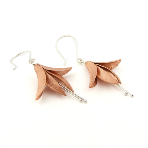 Handmade earrings by jewellery Nettie Birch at The Biscuit Factory.