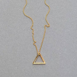You added <b><u>Small Triangle Necklace - Gold</u></b> to your cart.