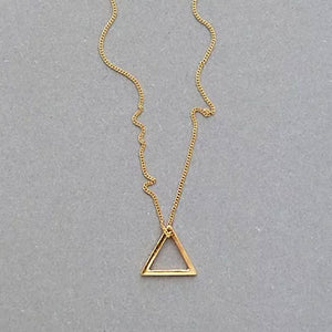 You added <b><u>Small Triangle Necklace - Gold</u></b> to your cart.