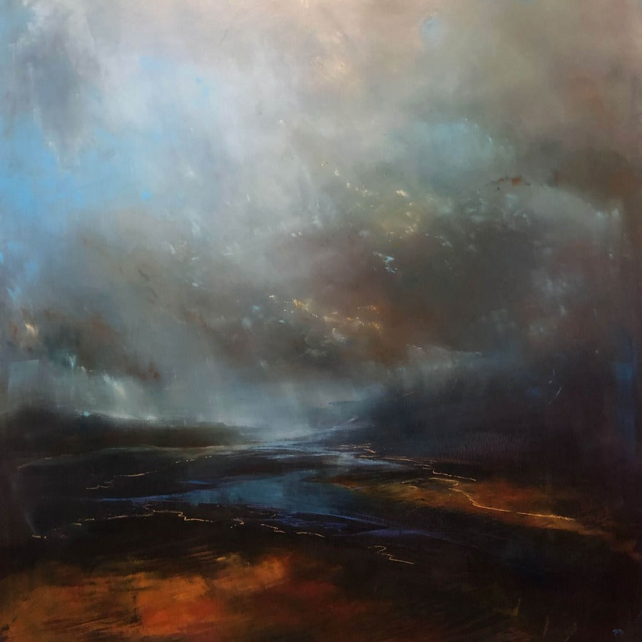Where the Loch meets the Sea by Paula Dunn  | Contemporary painting for sale at The Biscuit Factory Newcastle
